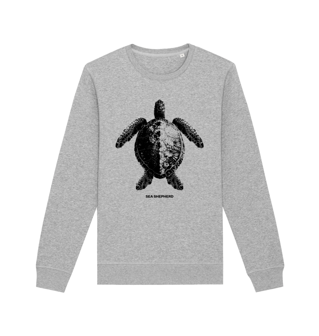 Heather Grey Printed Sweater